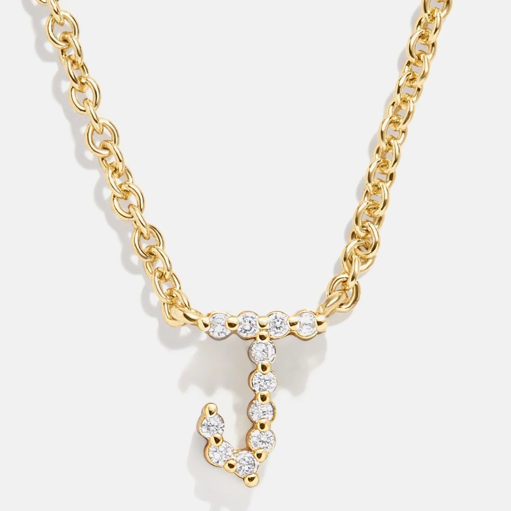 Nora Cubic Zirconia Initial “J” Necklace